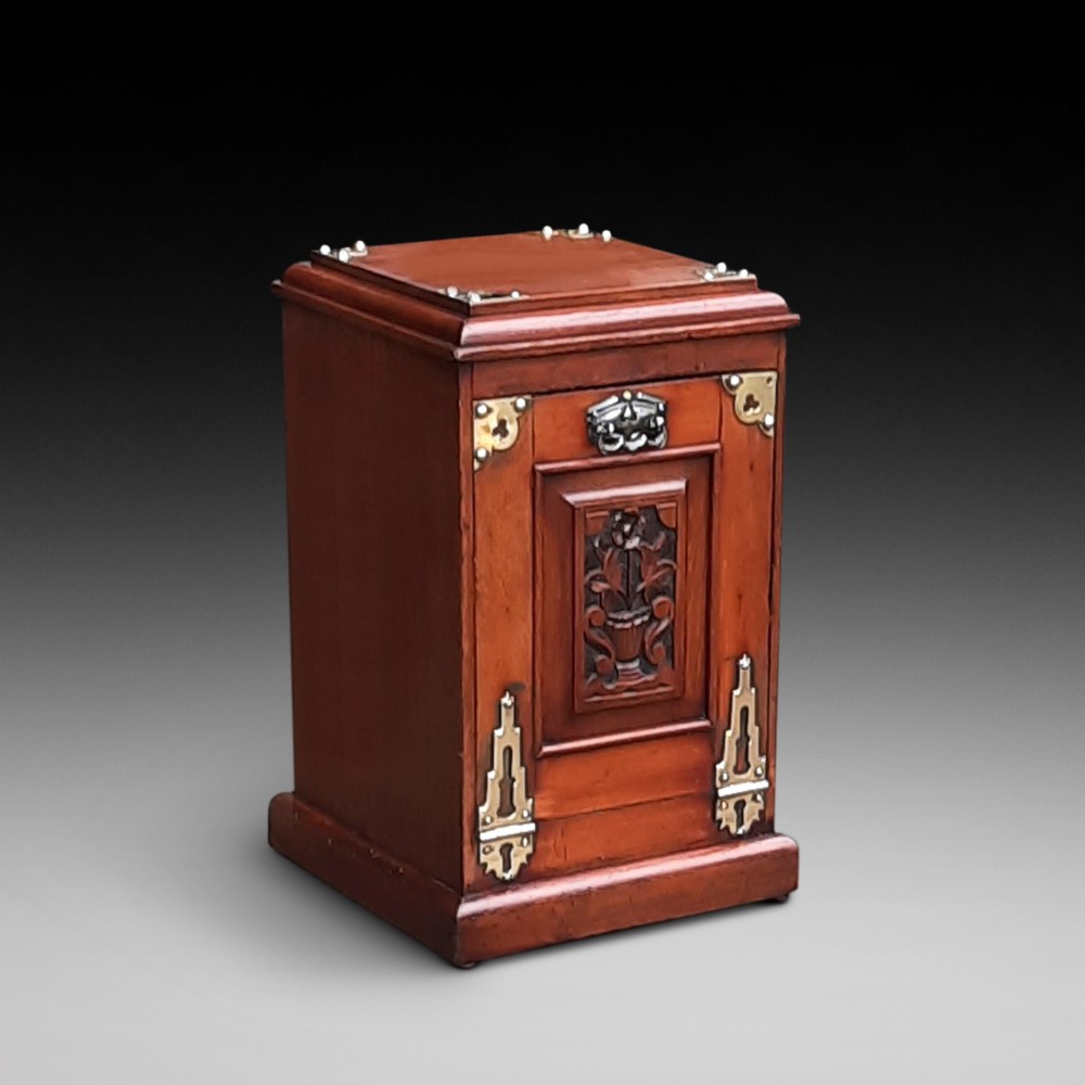 Late Victorian Arts & Crafts Mahogany Coal Purdonium