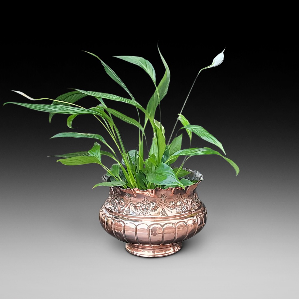 Victorian Copper Jardiniere Planter