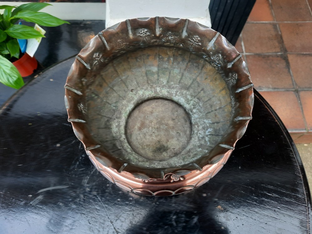 Victorian Copper Jardiniere Planter View IV