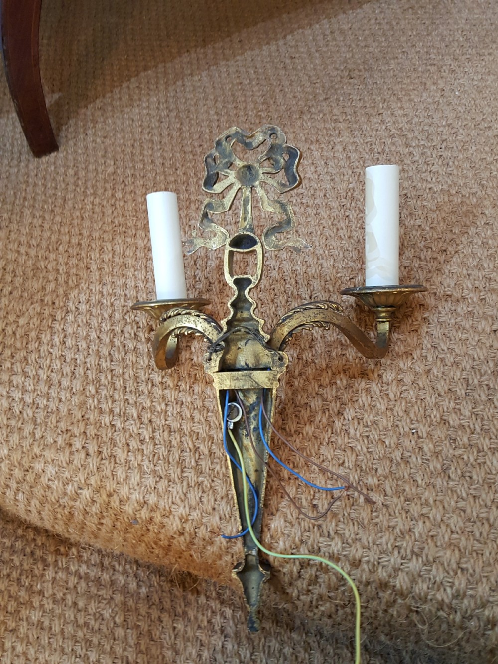 Pair of Late 19thC Gilt Bronze Wall Lamps - by F.C Osler View VII