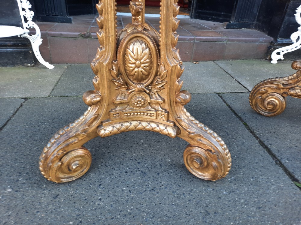 Pair of Early 19thC Giltwood and Gesso Jardinieres View III