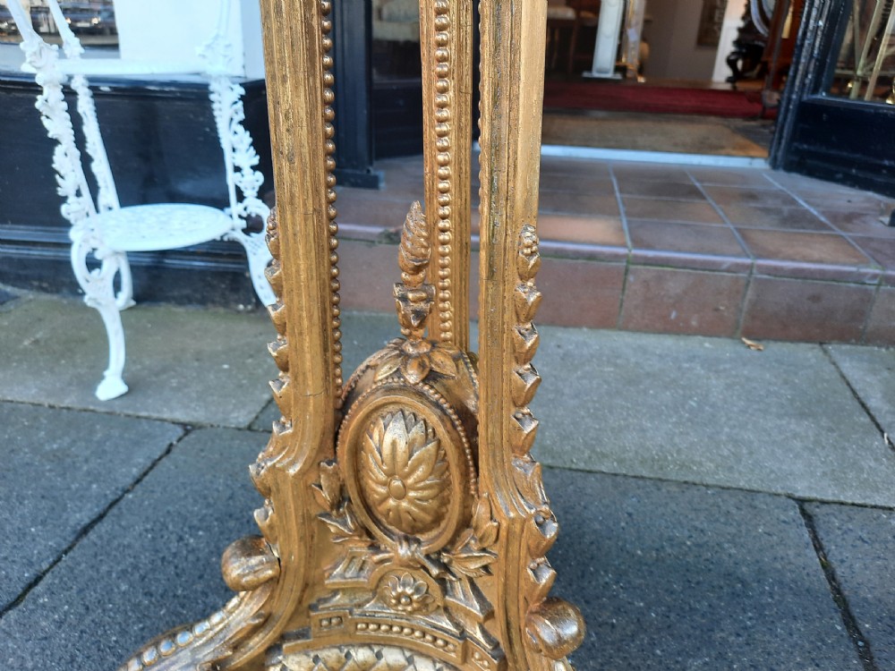 Pair of Early 19thC Giltwood and Gesso Jardinieres View IV