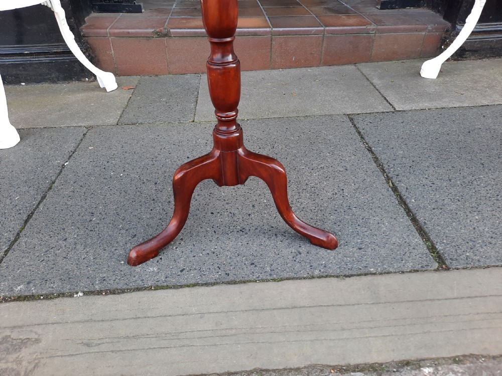 Edwardian Mahogany Wine Table on Tripod Base View IV