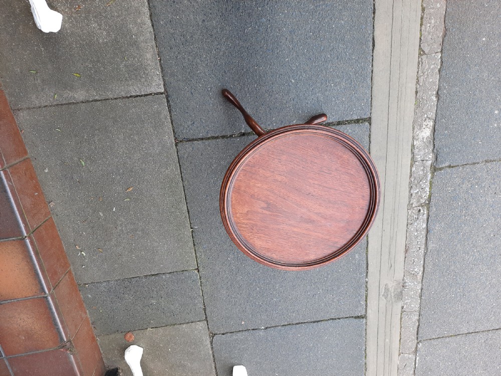 Edwardian Mahogany Wine Table on Tripod Base View V