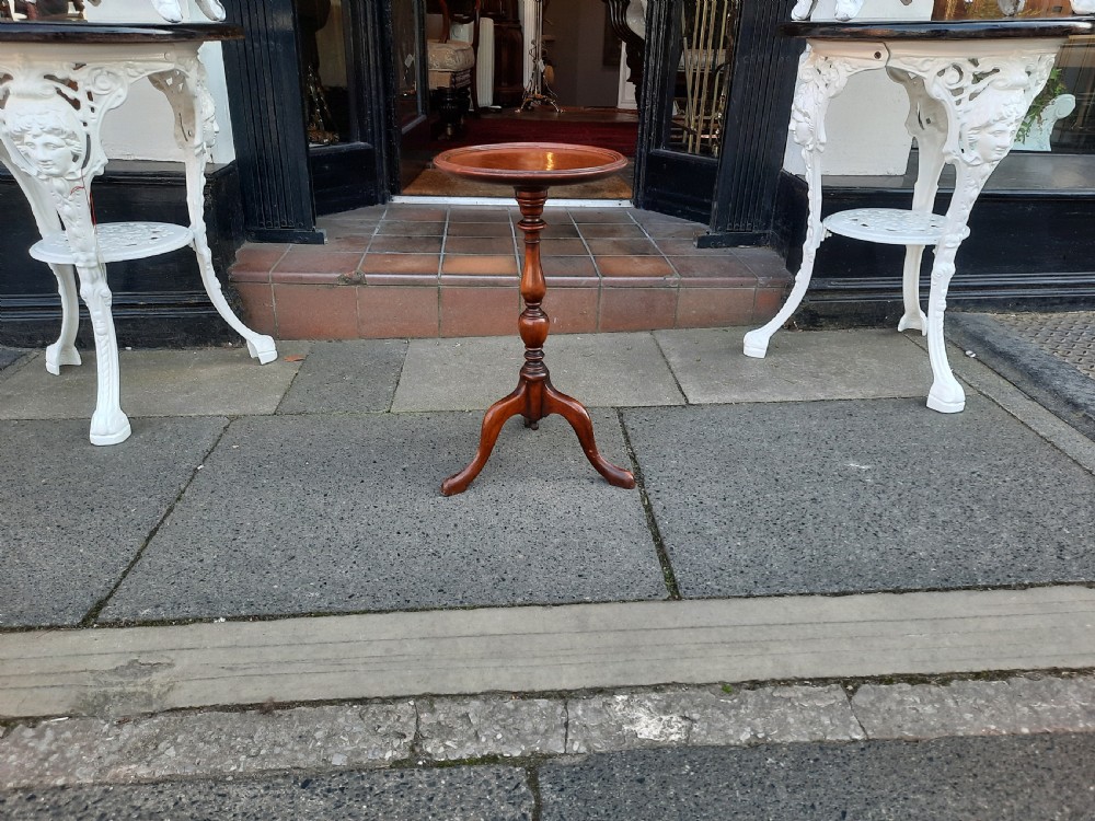 Edwardian Mahogany Wine Table on Tripod Base View II