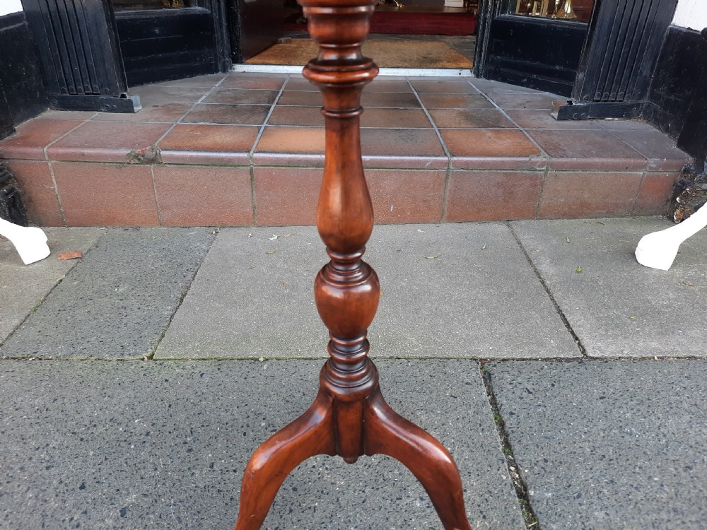 Edwardian Mahogany Wine Table on Tripod Base View III
