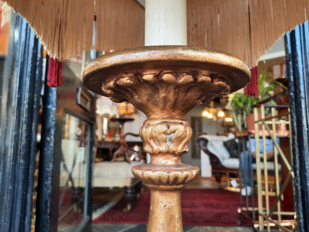 Gilded Cast Metal Table Lamp View VI
