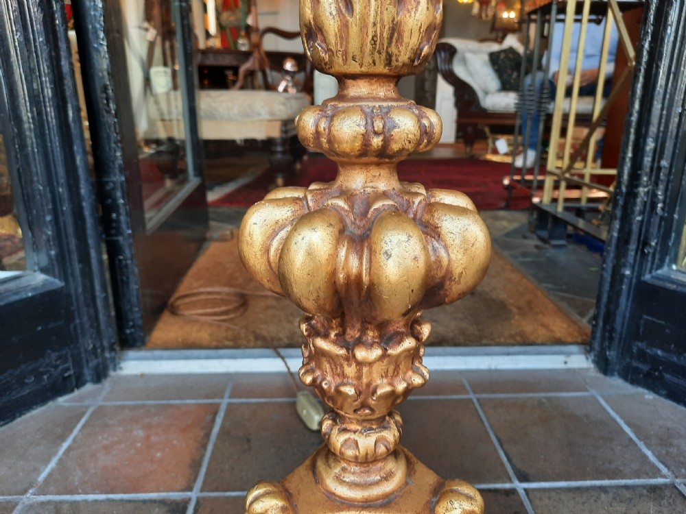 Gilded Cast Metal Table Lamp View VII