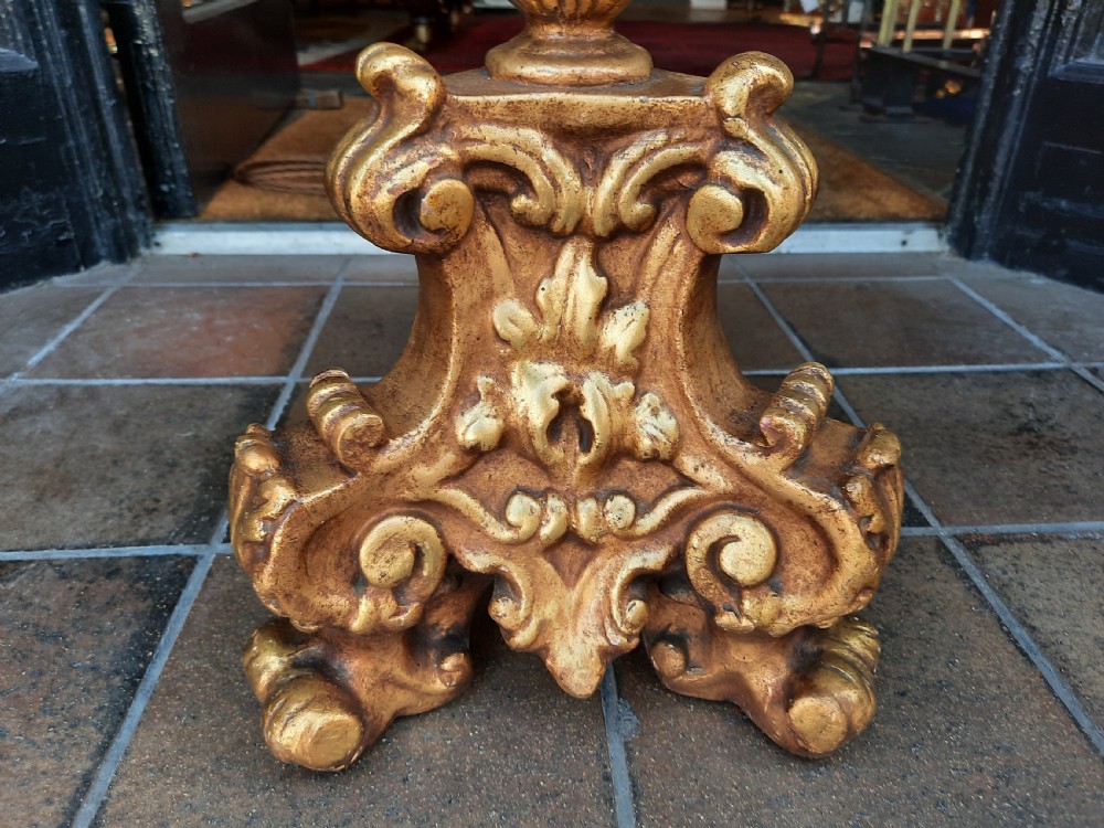 Gilded Cast Metal Table Lamp View VIII