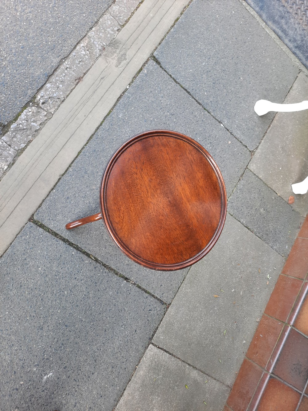 Edwardian Mahogany Wine Table on Tripod Base View II