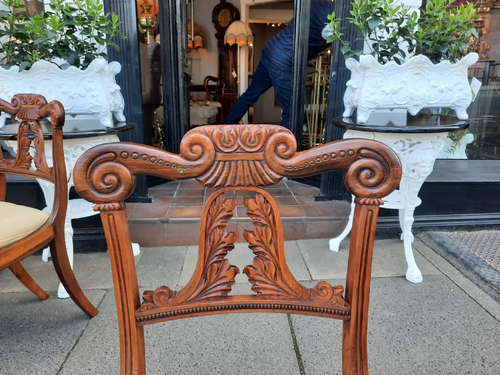 Set of six Regency Rosewood Dining Chairs View II
