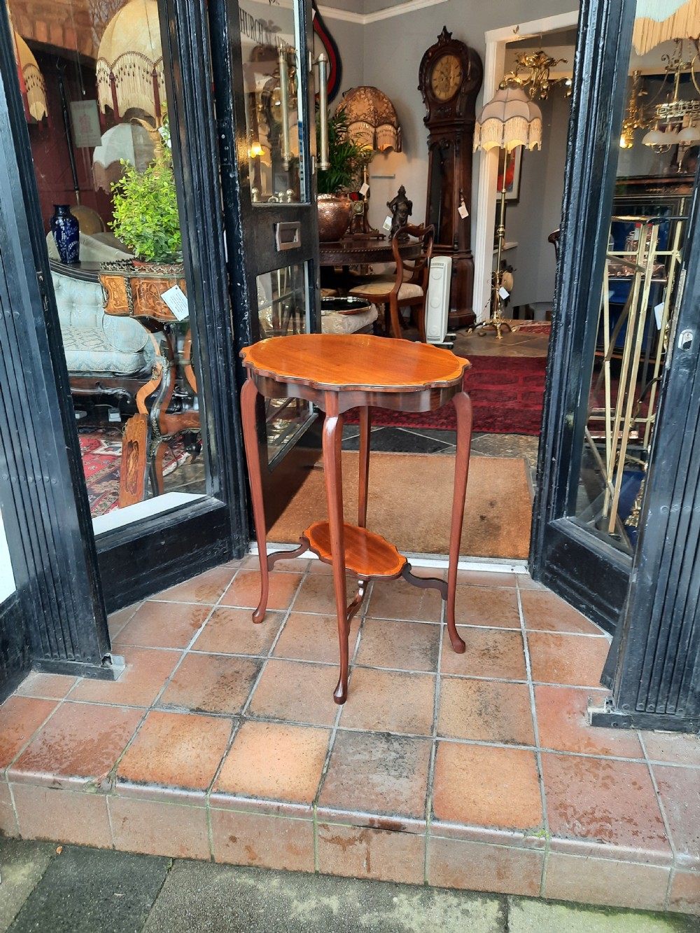 Edwardian Mahogany Occasional Lamp Table View V