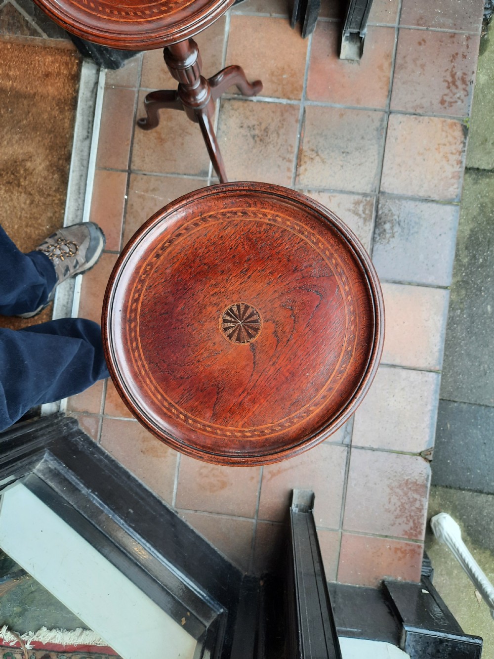 Pair of Edwardian Mahogany Occaisional Wine Tables  View VI