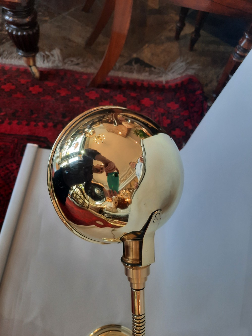Early 20thC Desk Lamp with Flexible Stem View VII