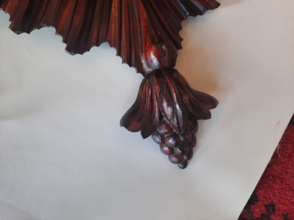 Regency Mahogany Convex Mirror  View III