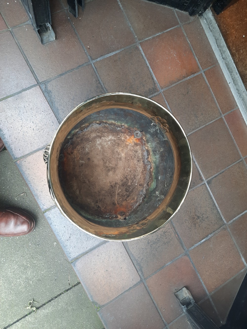 Late 19thC Brass Planter Jardiniere View IV