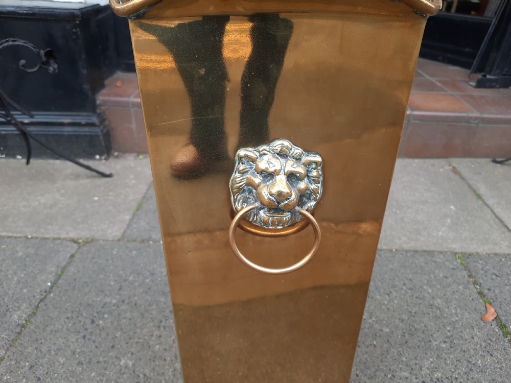 Early 20thC Brass Stick and Umbrela Stand View IV