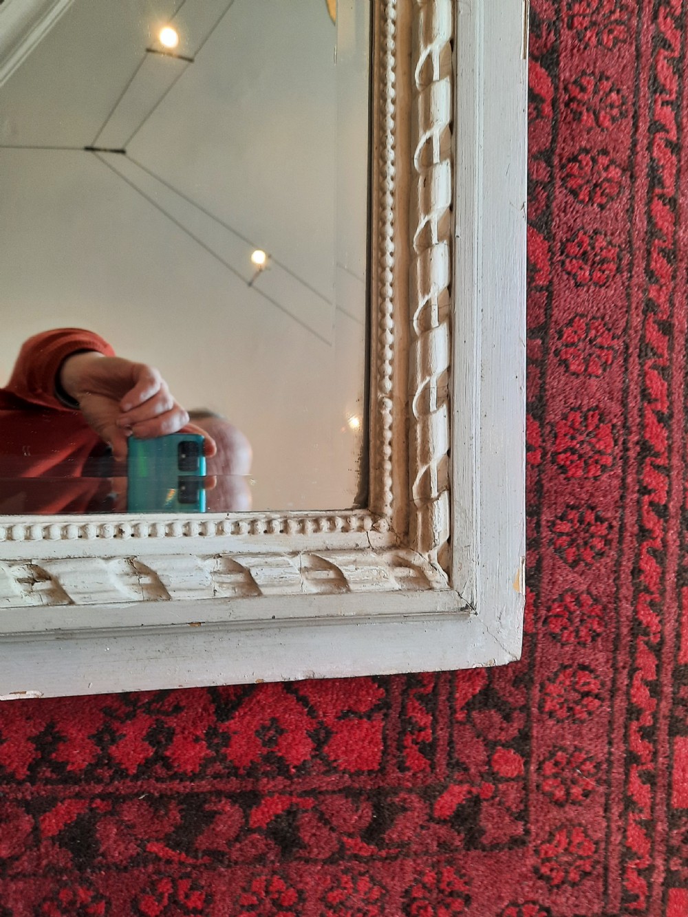 Early 19th century painted pier mirror View III