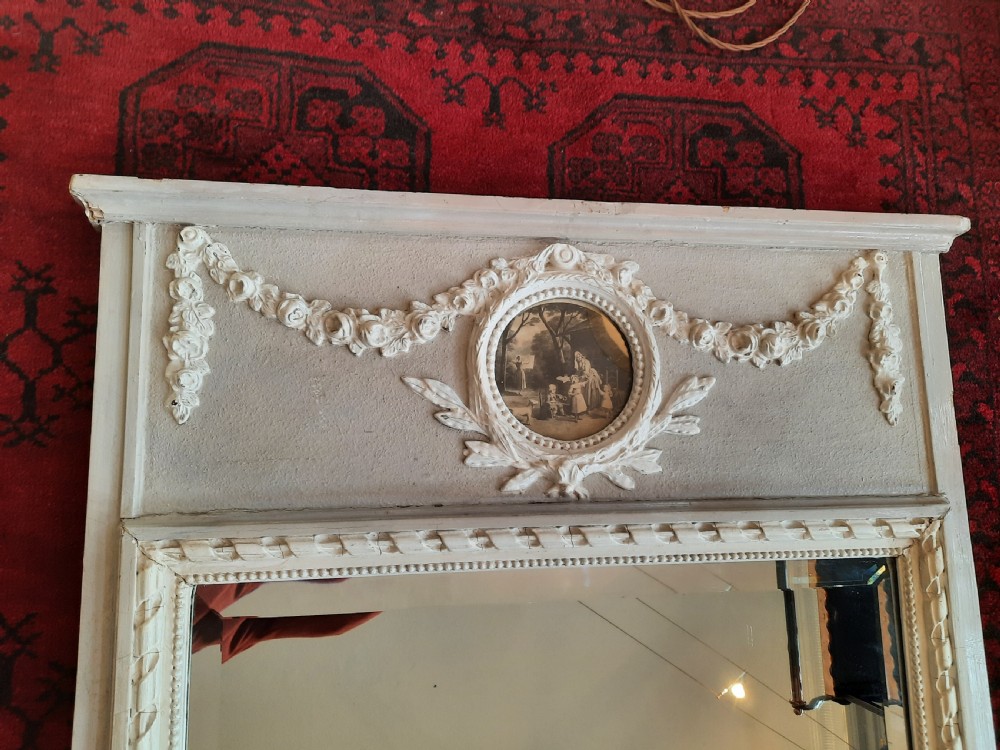 Early 19th century painted pier mirror View IV