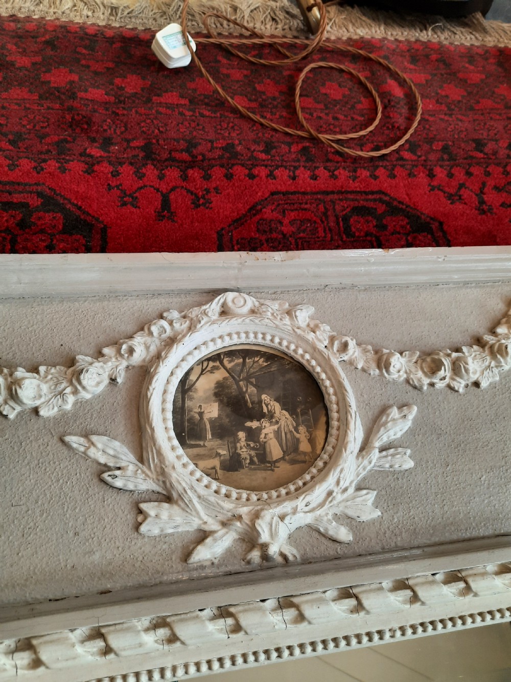Early 19th century painted pier mirror View V