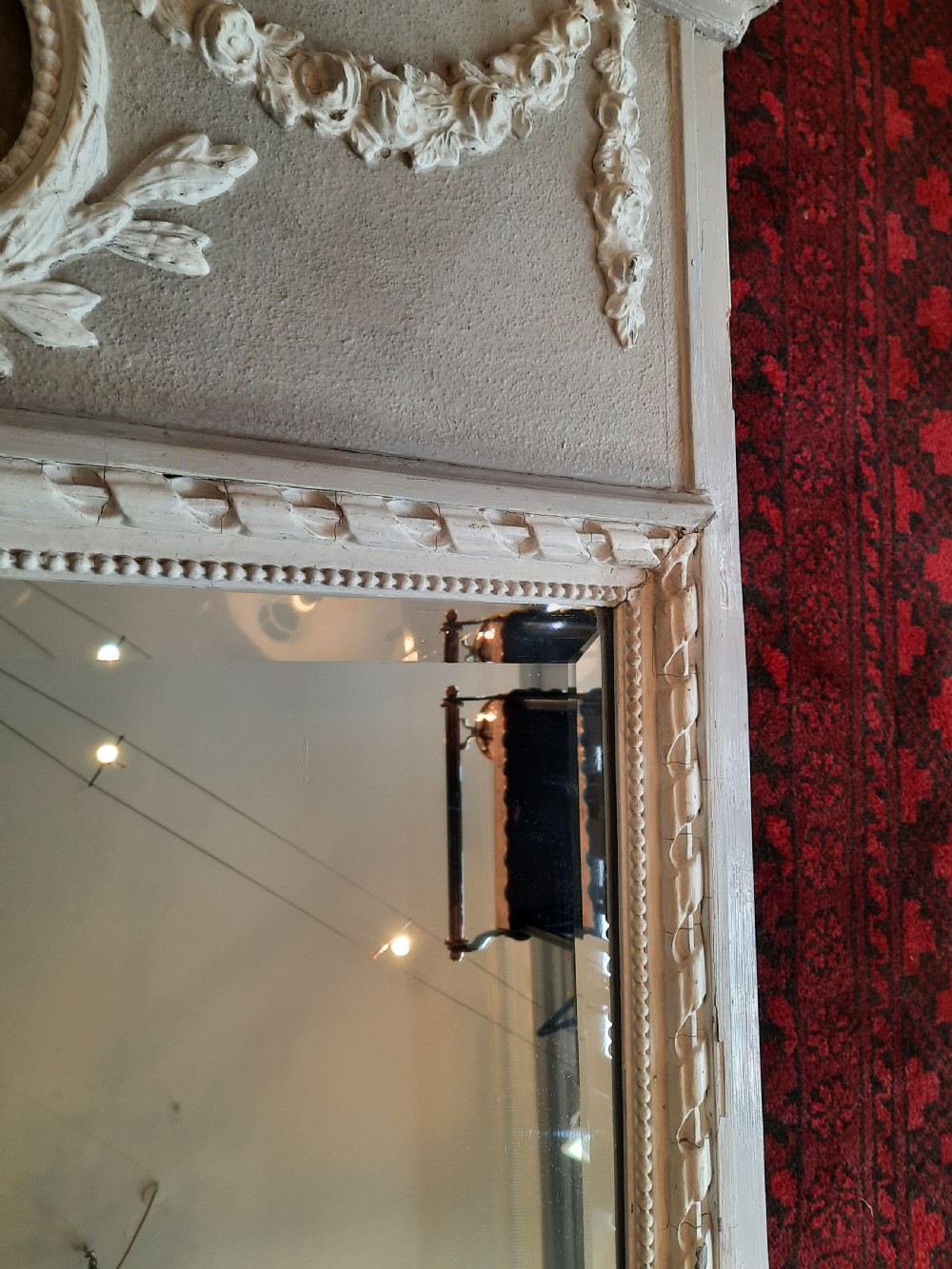 Early 19th century painted pier mirror View VII