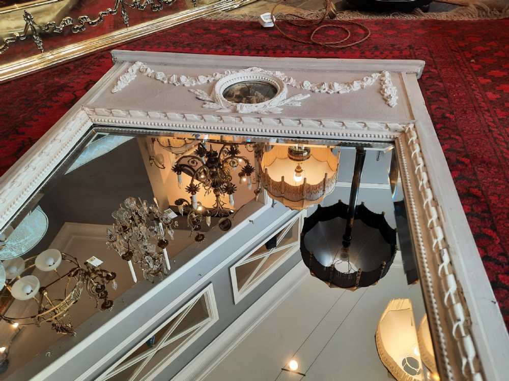 Early 19th century painted pier mirror View VIII