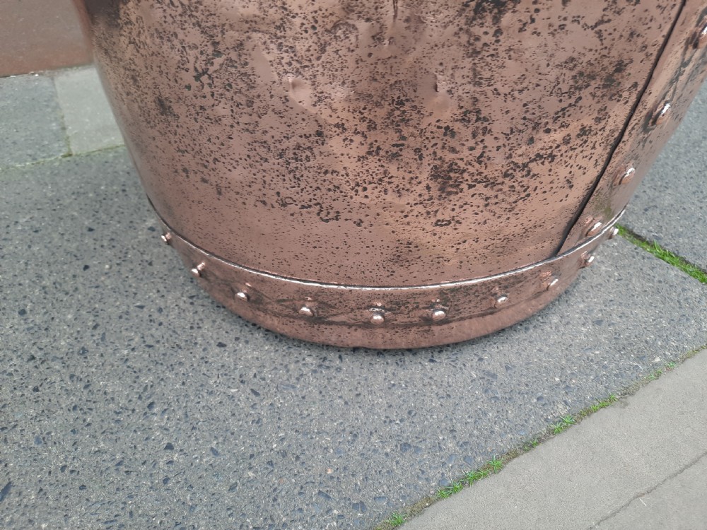 Victorian Copper Log Bucket Planter View III