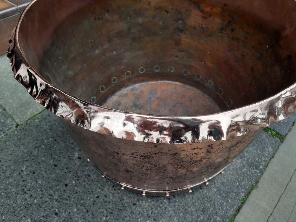Victorian Copper Log Bucket Planter View IV