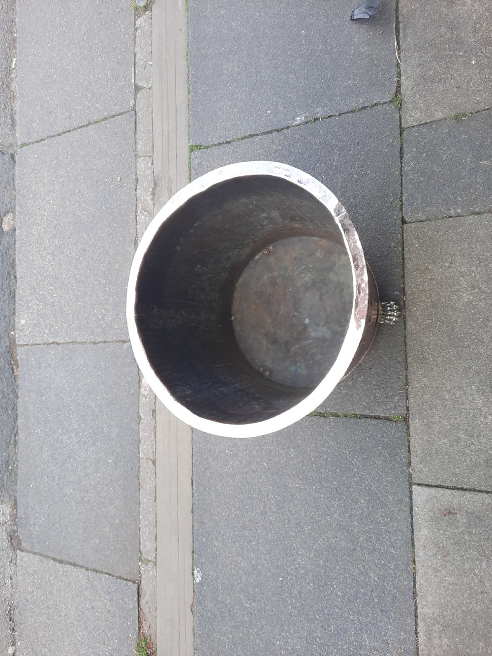 Early 19thC Large Copper Log Basket Bin View III