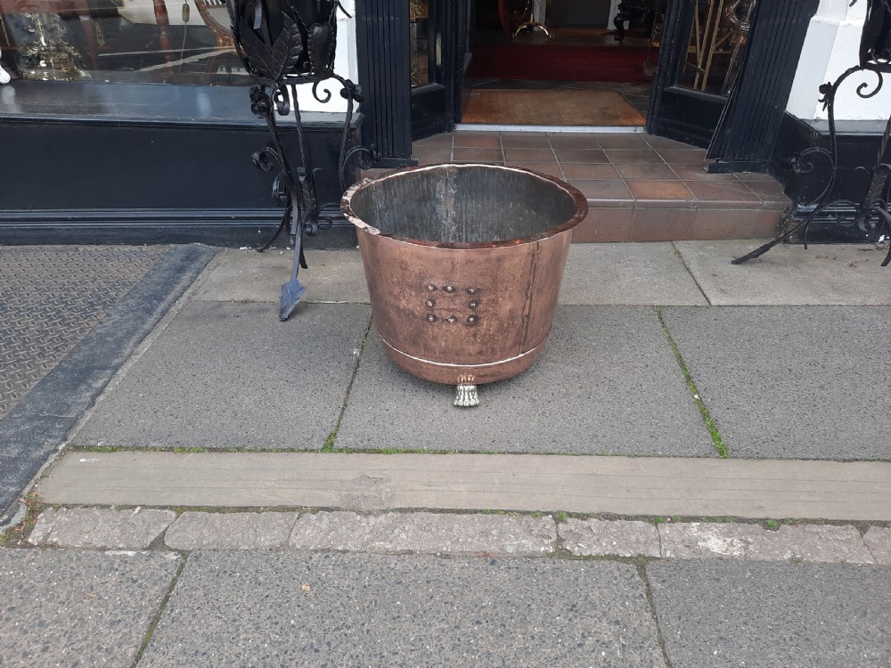 Early 19thC Large Copper Log Basket Bin View IV