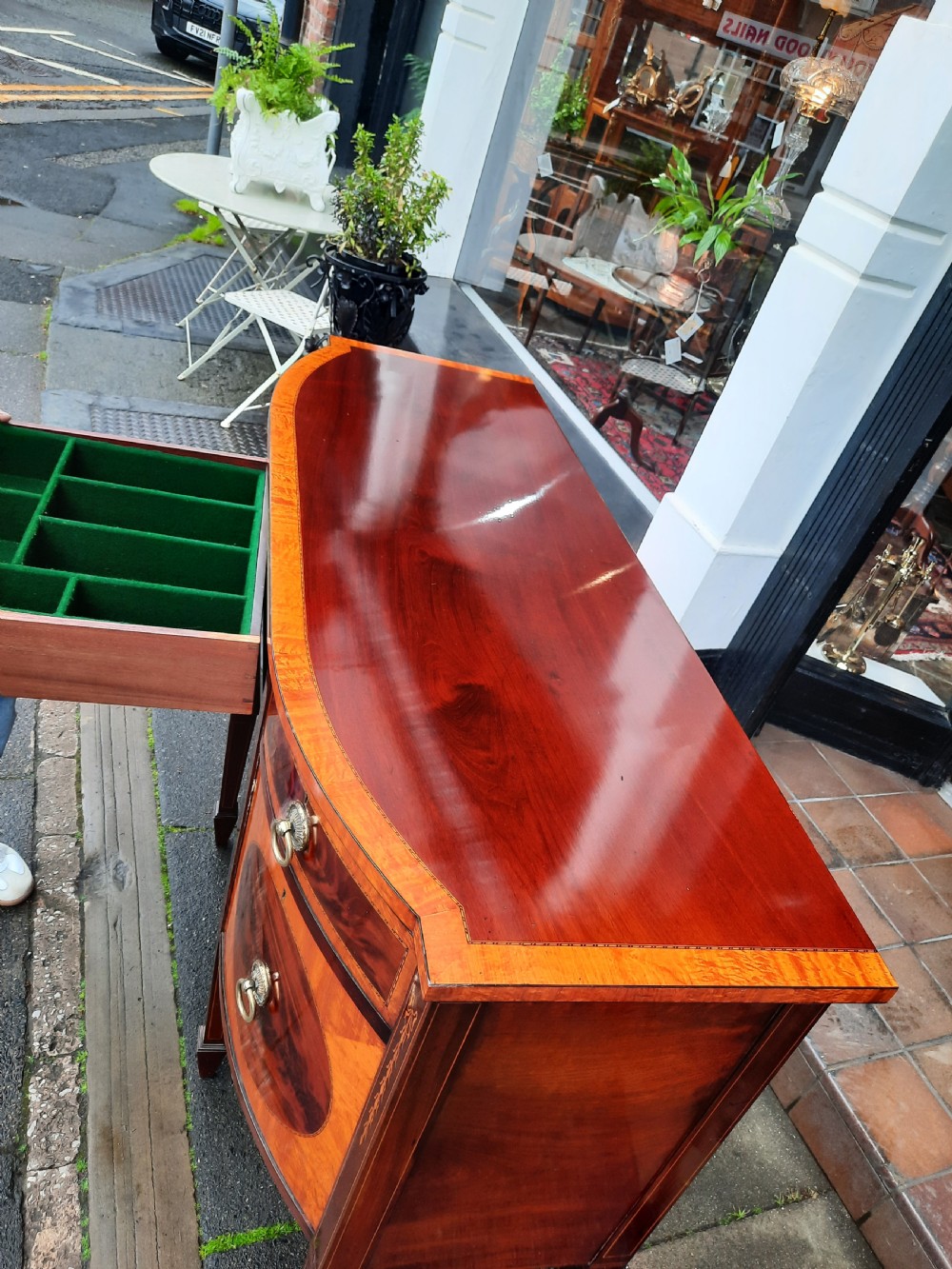 Early 20thC Mahogany Adam Revival Sideboard View II