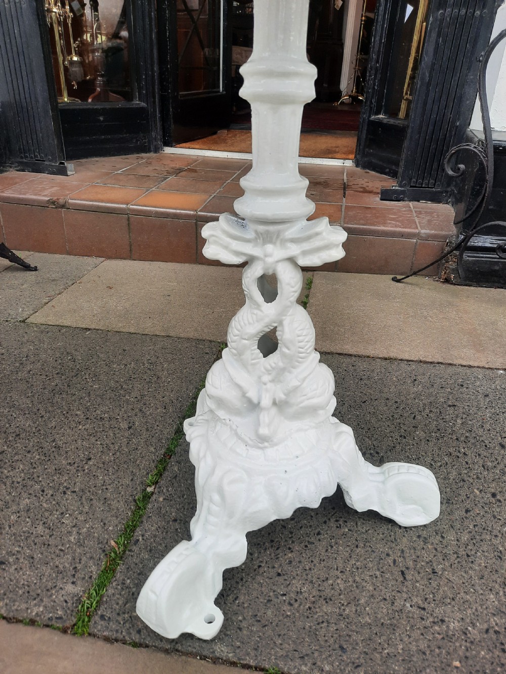 Pair of Victorian Cast Iron Garden Tables View II