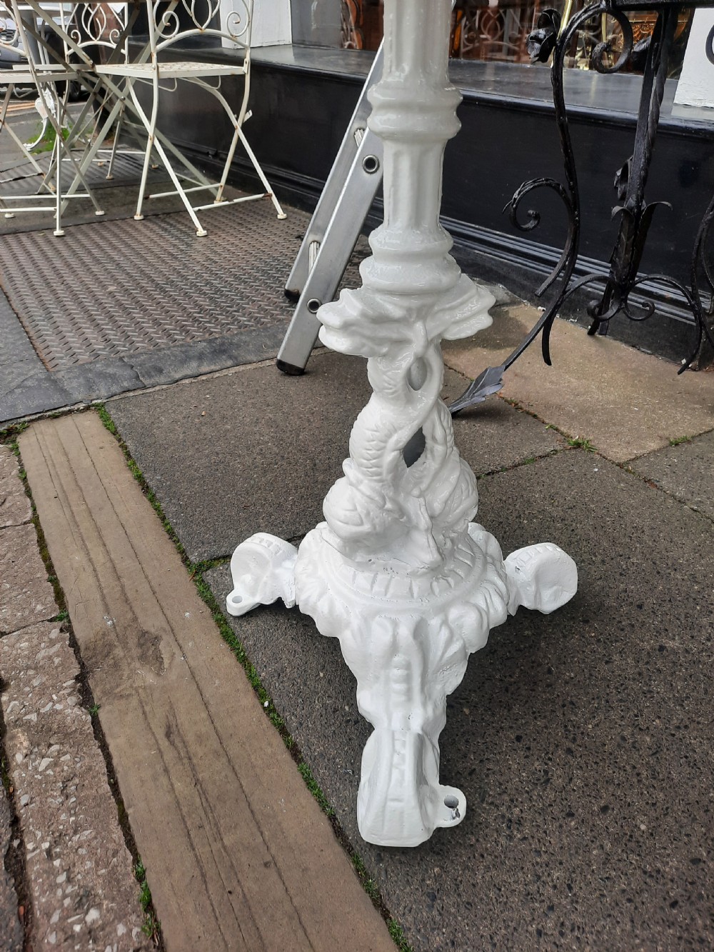 Pair of Victorian Cast Iron Garden Tables View V
