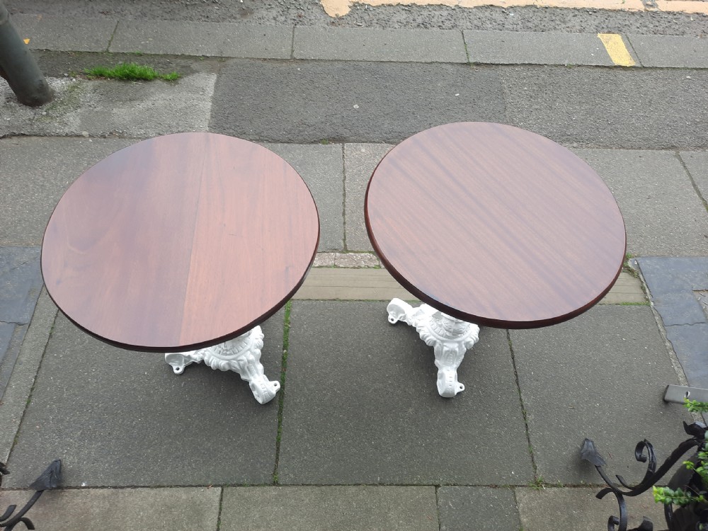 Pair of Victorian Cast Iron Garden Tables View VI