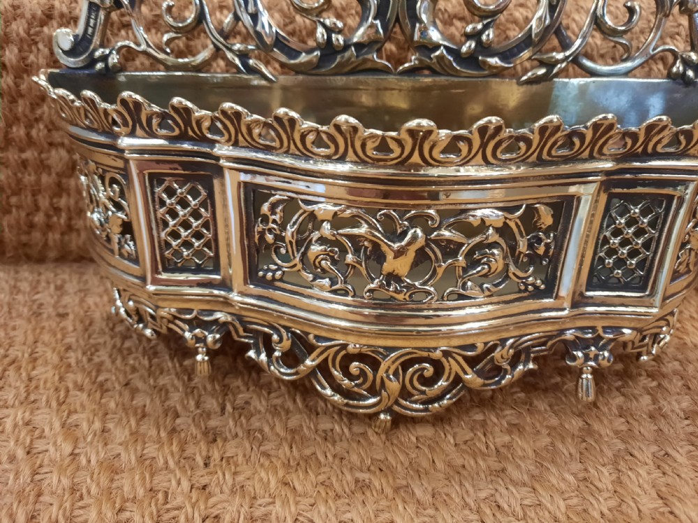 Brass Aesthetic Movement Wall Pocket View V