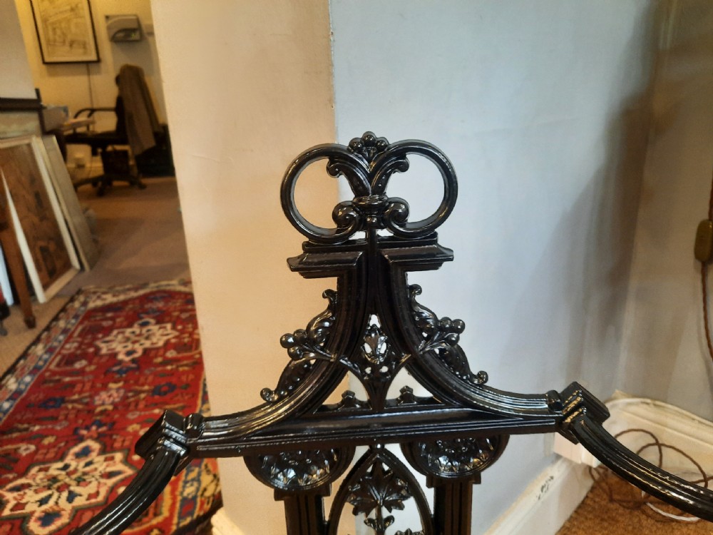 Victorian Coalbrookdale Style Cast Iron Stick Stand View II