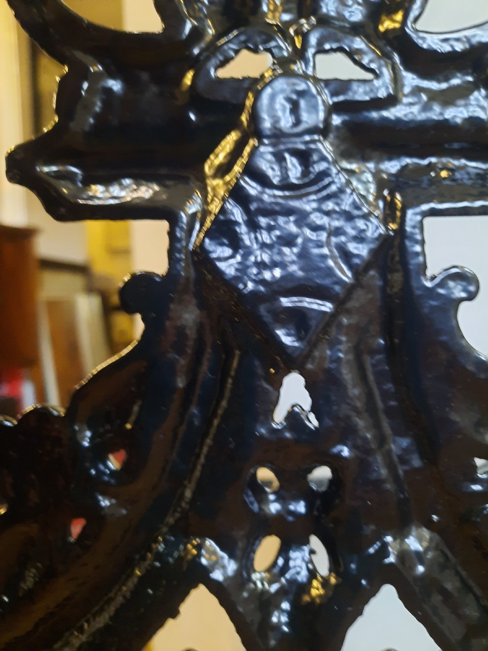 Victorian Coalbrookdale Style Cast Iron Stick Stand View VI