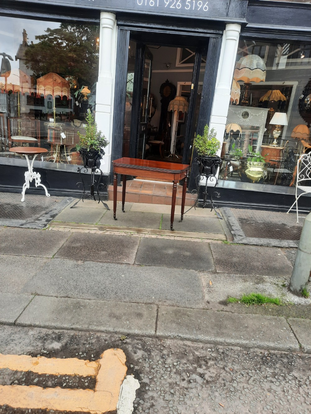 Early 19thC Mahogany Fold Over Tea Table View II