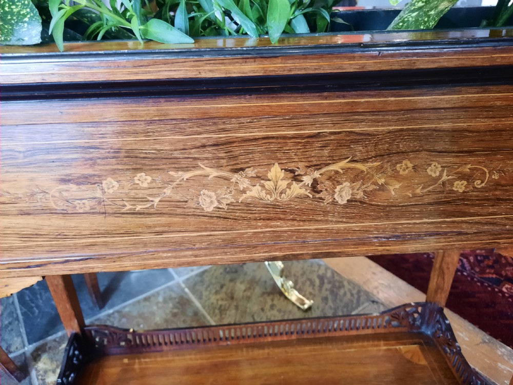 Edwardian Inlaid Rosewood Sheraton Revival Planter Jardiniere View III