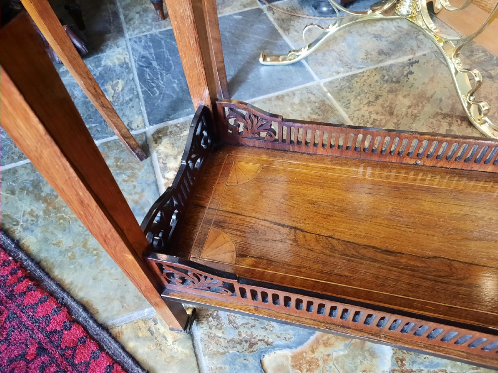 Edwardian Inlaid Rosewood Sheraton Revival Planter Jardiniere View V