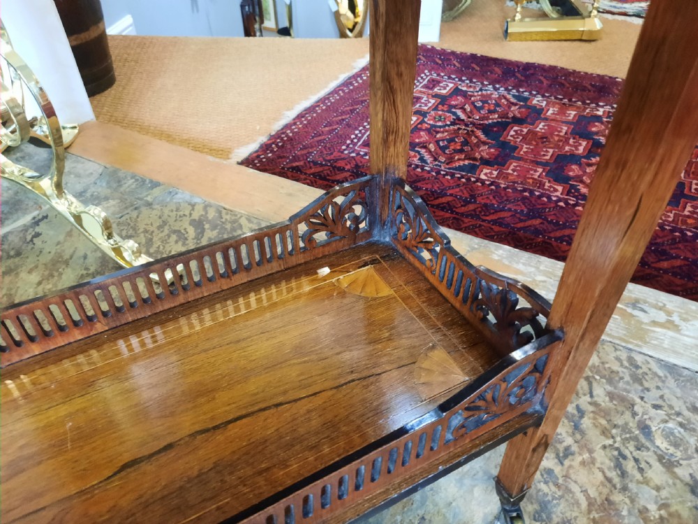 Edwardian Inlaid Rosewood Sheraton Revival Planter Jardiniere View VI