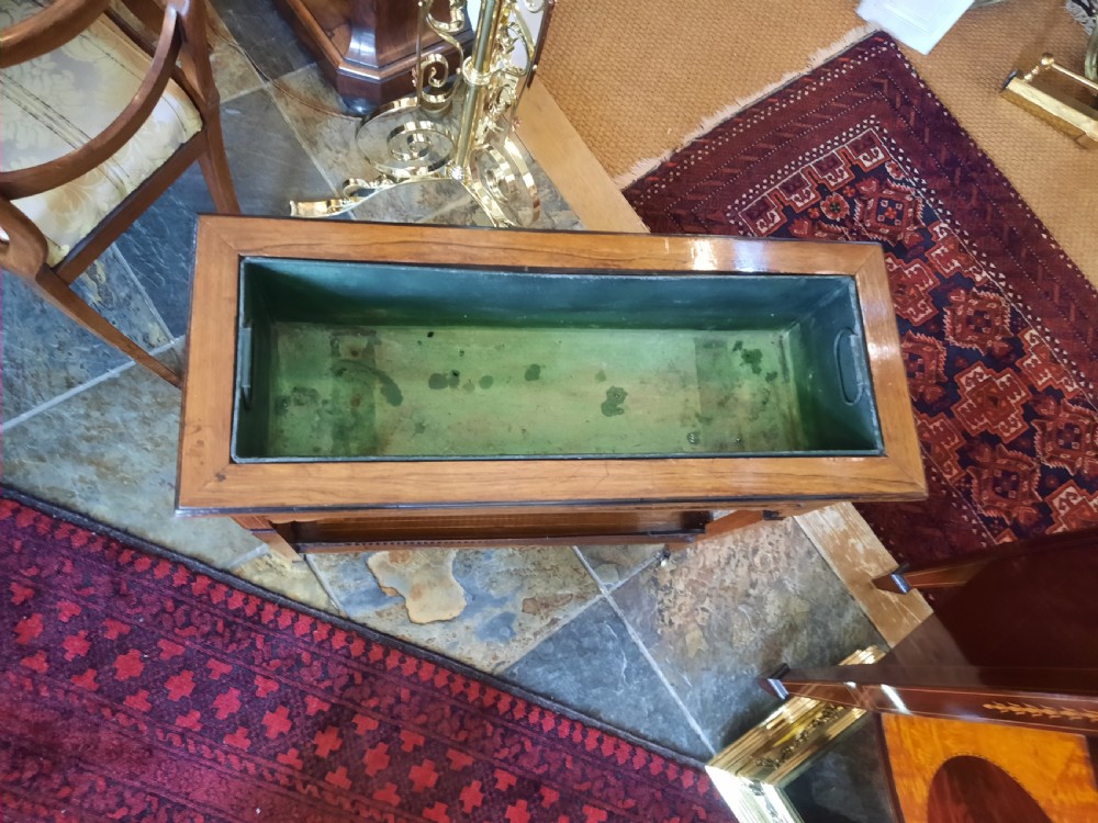 Edwardian Inlaid Rosewood Sheraton Revival Planter Jardiniere View VIII