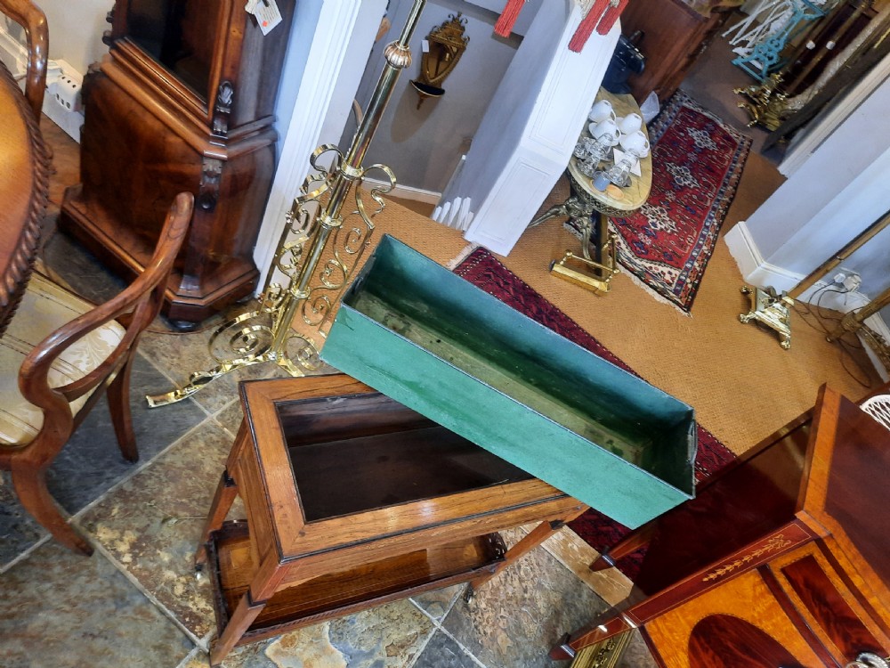 Edwardian Inlaid Rosewood Sheraton Revival Planter Jardiniere View X