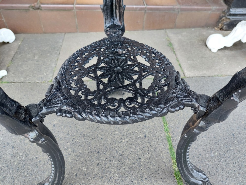 Late 19thC Cast Iron Britannia Garden Table View III