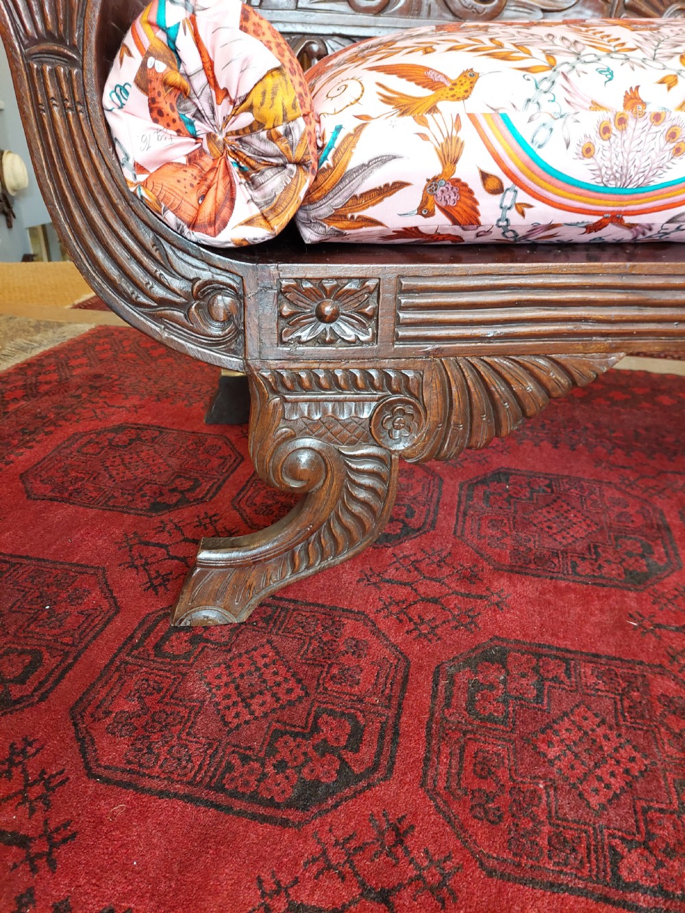 19thC Anglo indian Hardwood Sofa View III
