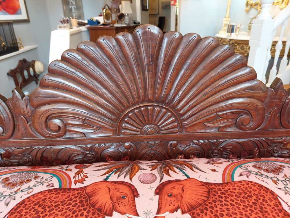 19thC Anglo indian Hardwood Sofa View V