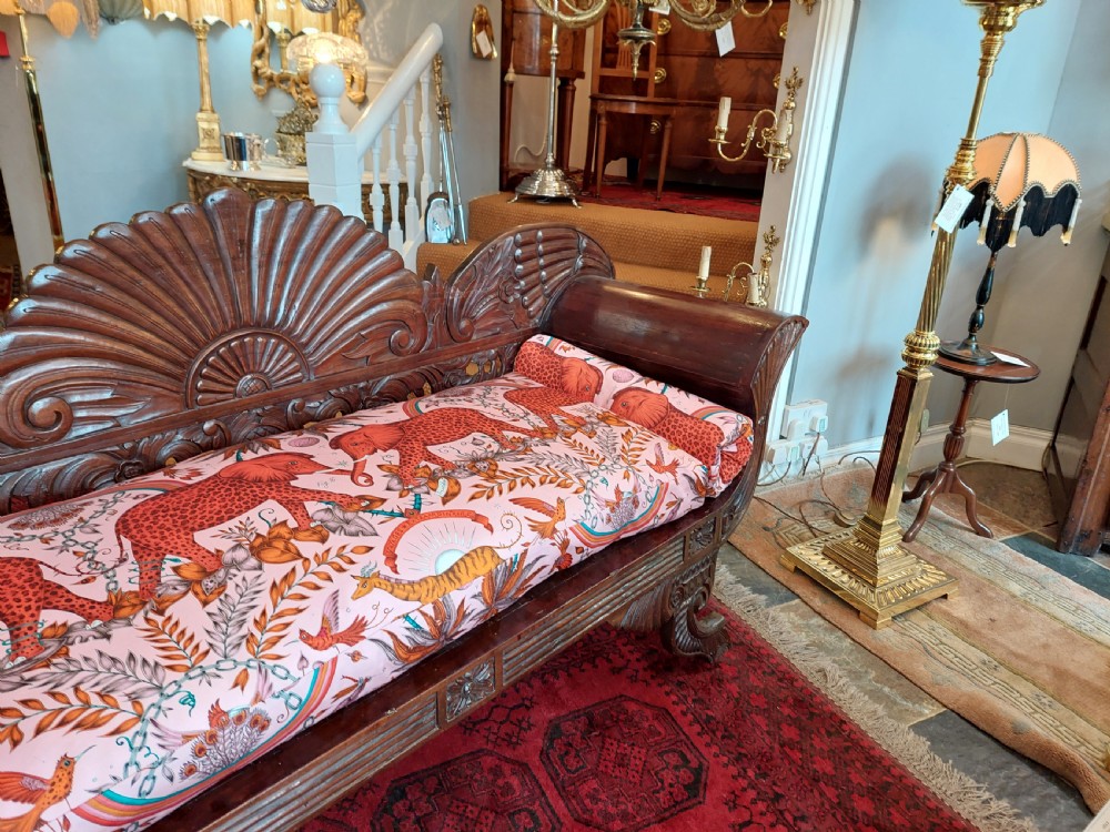 19thC Anglo indian Hardwood Sofa View VII