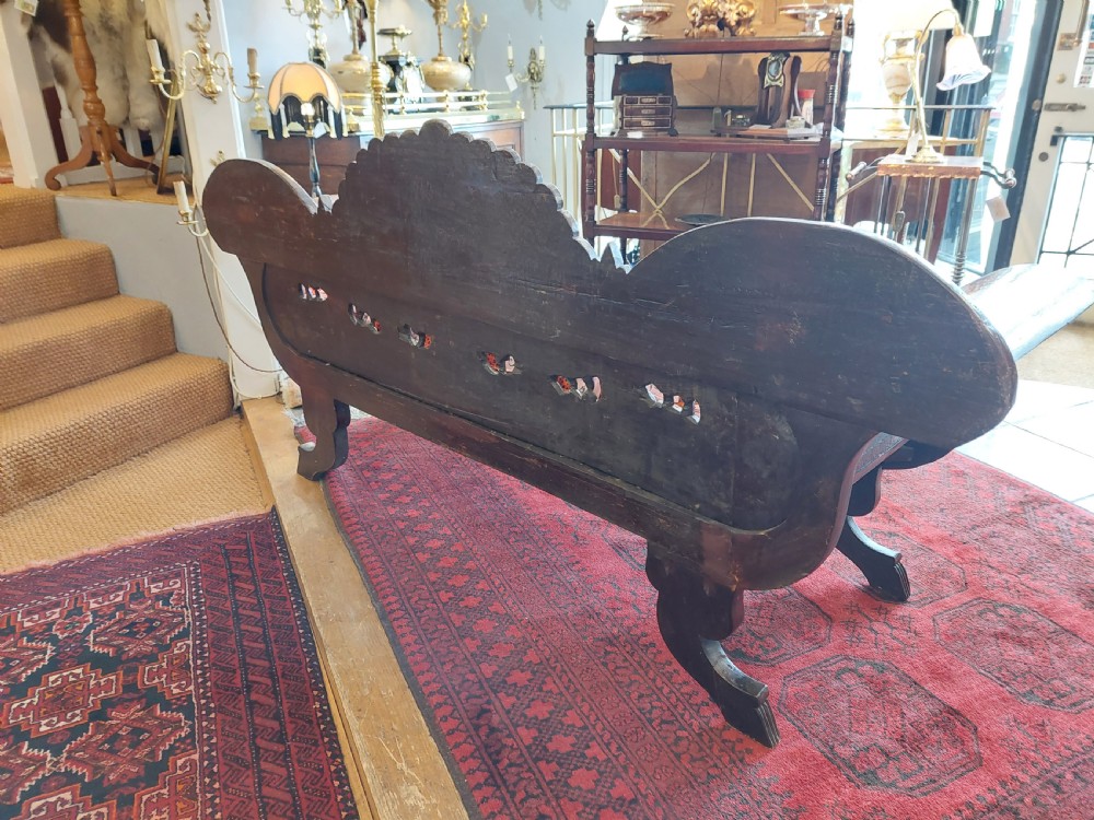 19thC Anglo indian Hardwood Sofa View VIII