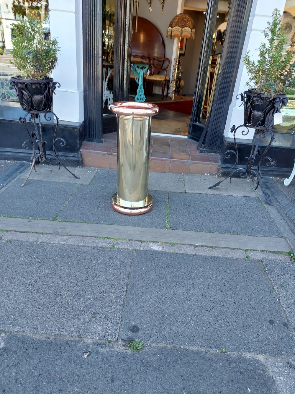 Brass and Copper Stick Stand View V