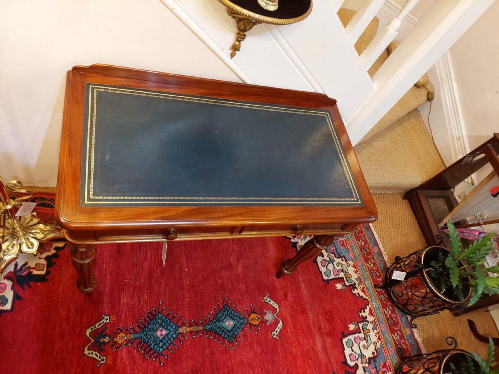 Victorian Mahogany Writing Hall Table View II